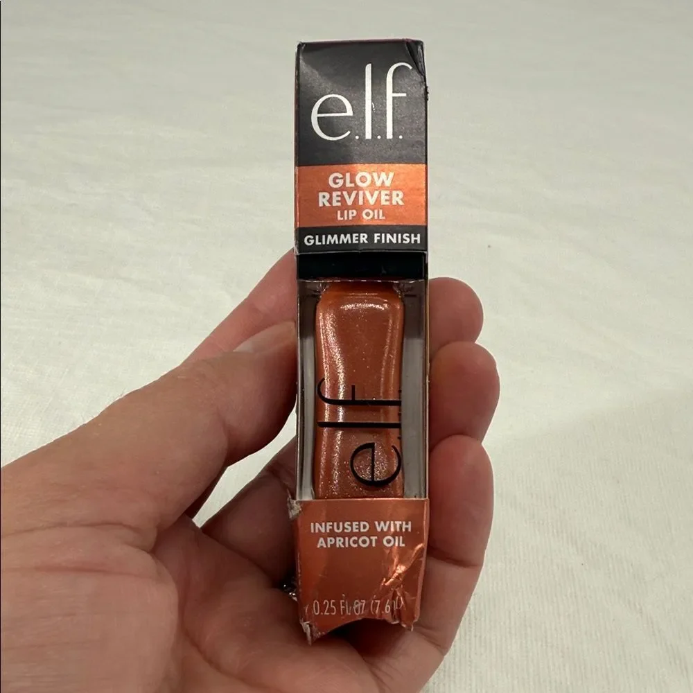 e.l.f. Glow Reviver Lip Oil Glimmer Finish Super-Neutral 0.25 fl oz